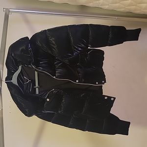 Women's Cropped Puffer Jacket by BCBGMAXAZRIA